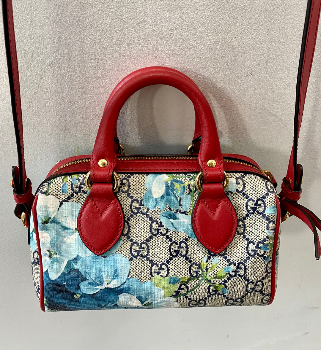 GUCCI GG SUPREME MONOGRAM BLOOMS MINI BOSTON BAG – Caroline's