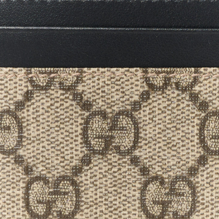 GUCCI GG SUPREME MONOGRAM CALFSKIN CARD CASE