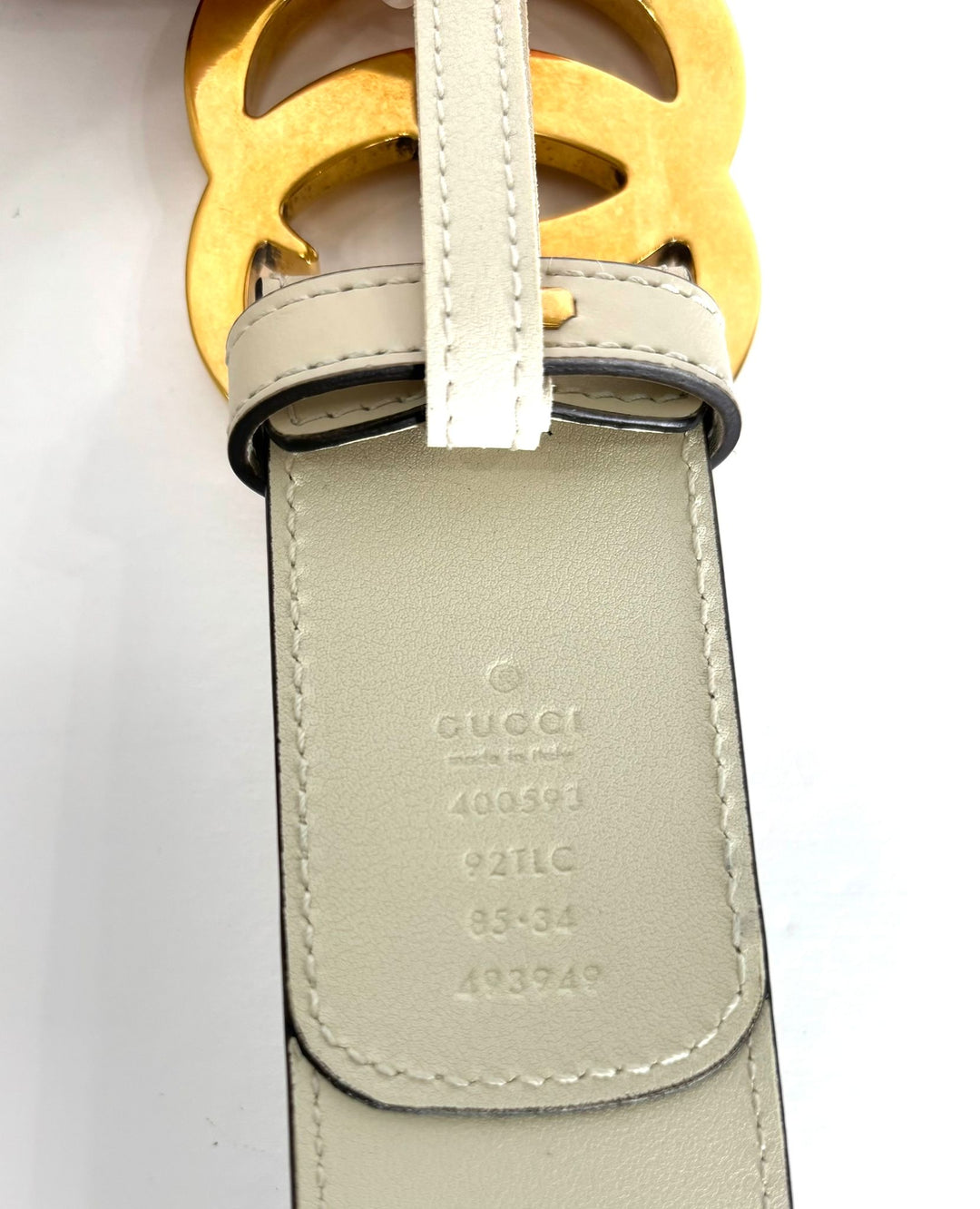 GUCCI GG SUPREME MONOGRAM CANVAS &amp; CALFSKIN LEATHER WIDE BELT