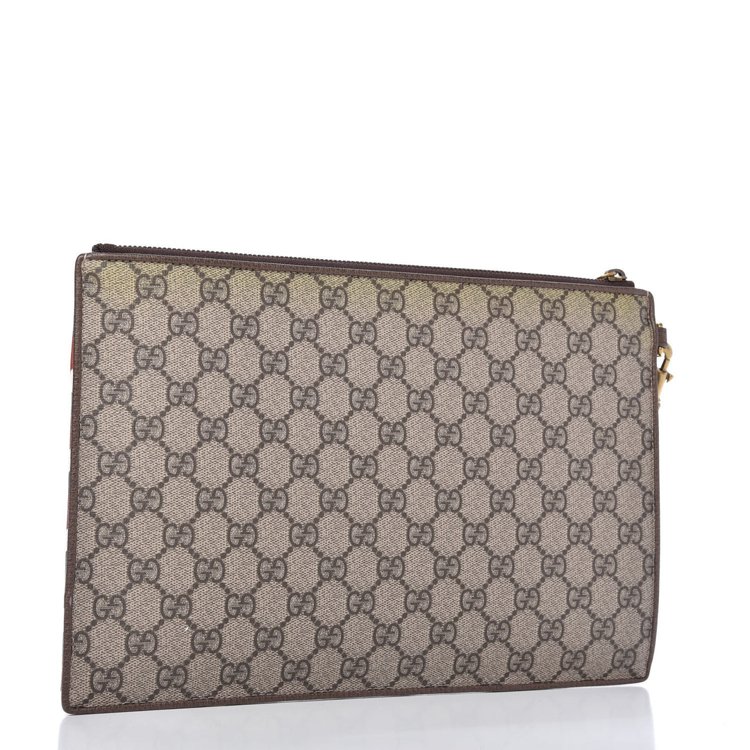 GUCCI GG SUPREME COURIER CLUTCH BAG