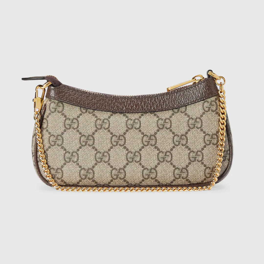 GUCCI GG SUPREME MONOGRAM MINI OPHIDIA CHAIN BAG