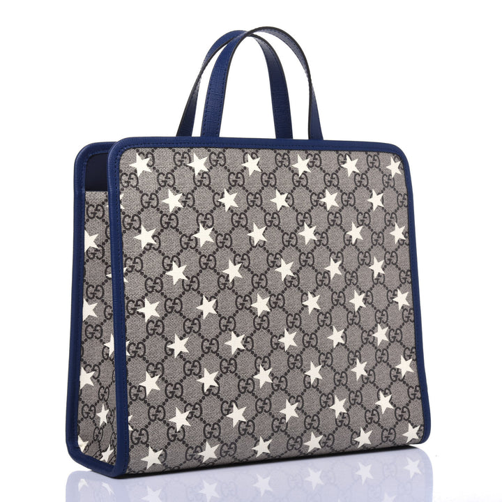 GUCCI GG SUPREME MONOGRAM STARS CHILDRENS TOTE BAG