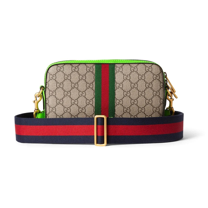 GUCCI GG SUPREME SMALL OPHIDIA WRISTLET CROSSBODY