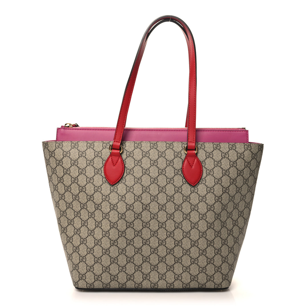 GUCCI GG SUPREME ZIPPERED TOTE BAG