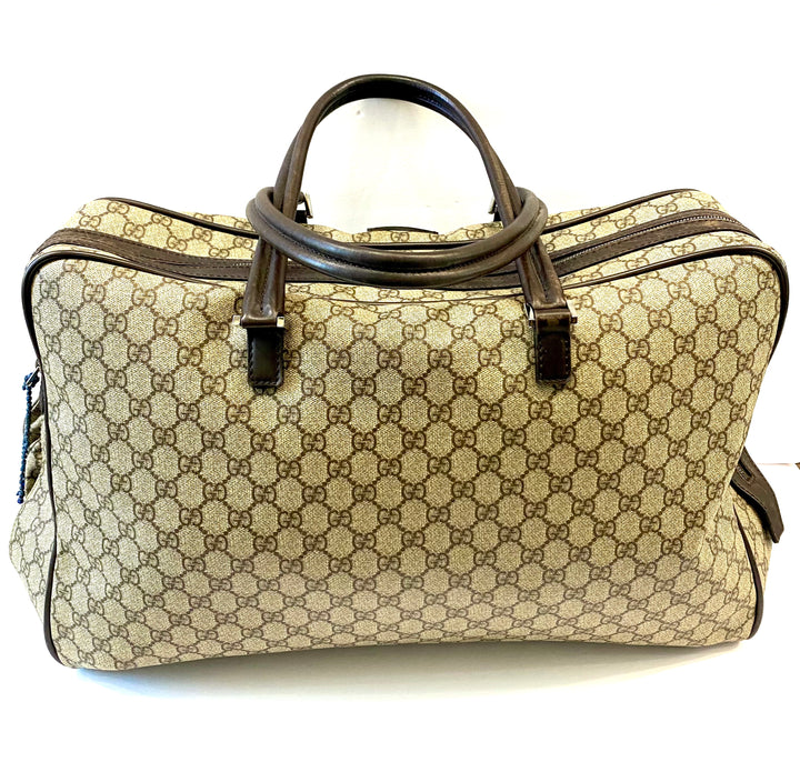 GUCCI GG SUPREME VALISE TRAVEL CARRY ON BAG