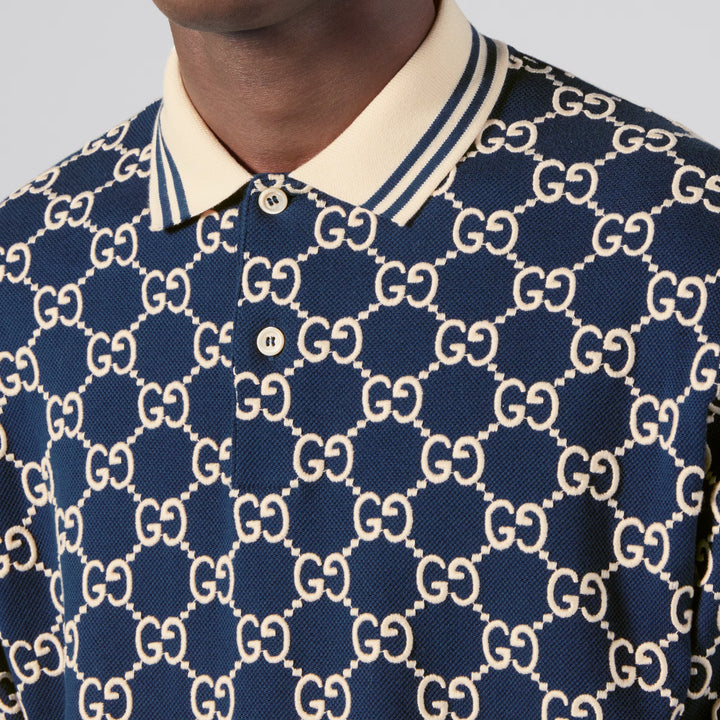 GUCCI GG SUPREME PIQUE STRETCH POLO SHIRT