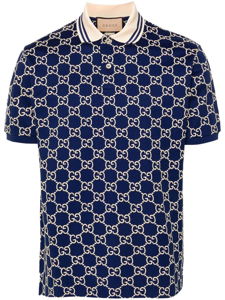 GUCCI GG SUPREME PIQUE STRETCH POLO SHIRT