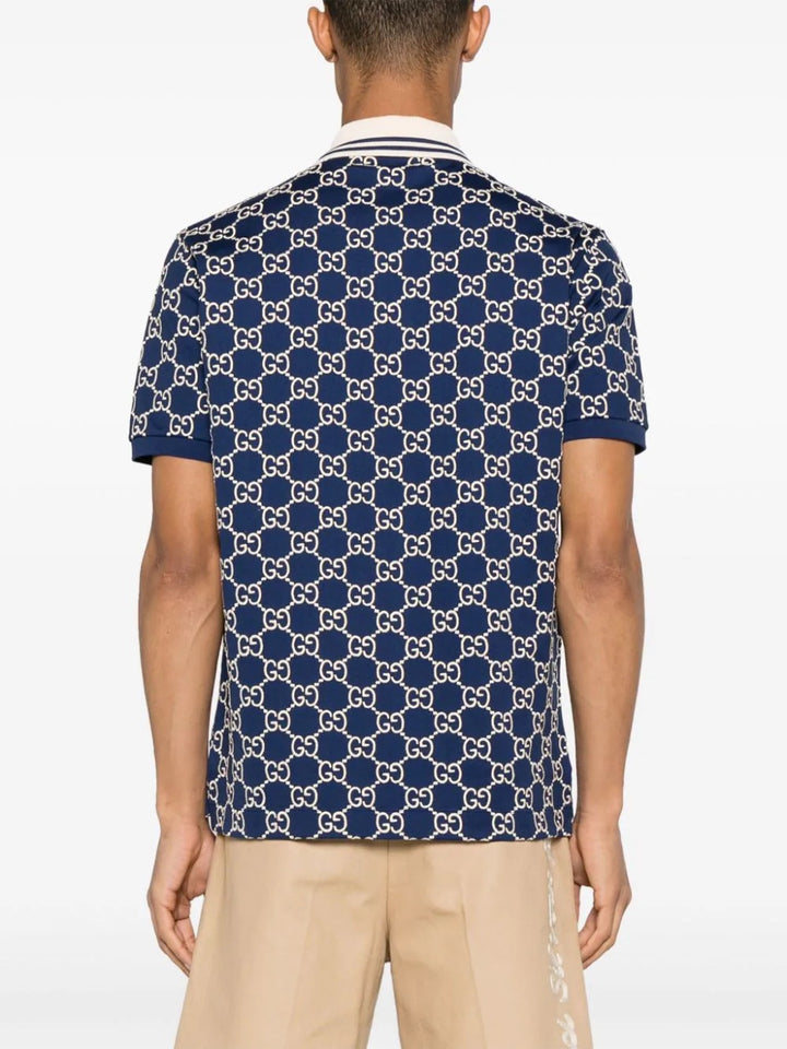 GUCCI GG SUPREME PIQUE STRETCH POLO SHIRT