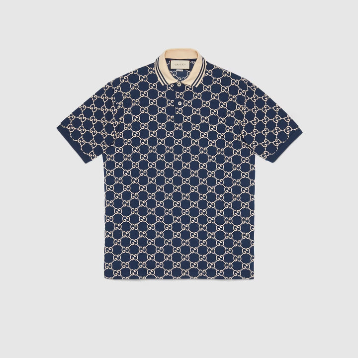 GUCCI GG SUPREME PIQUE STRETCH POLO SHIRT