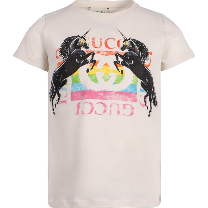 GUCCI KIDS GG UNICORN GIRLS T-SHIRT