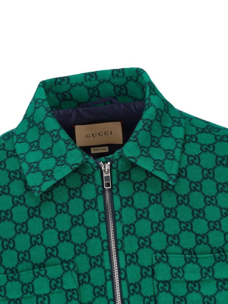 GUCCI GG WOOL FLANNEL PADDED JACKET – Caroline's Fashion