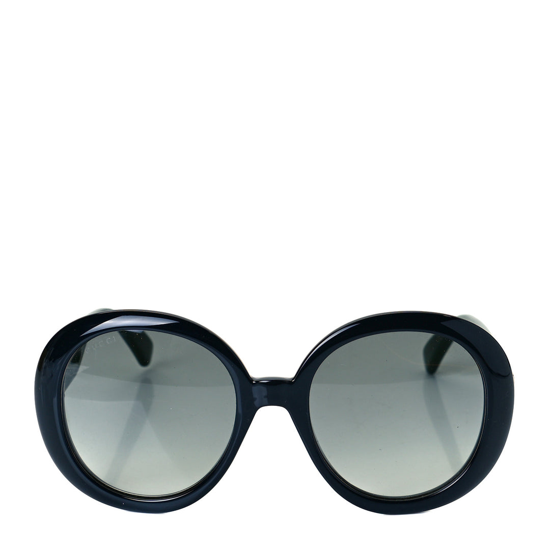 GUCCI GG WEB OVERSIZED ROUND FRAME SUNGLASSES