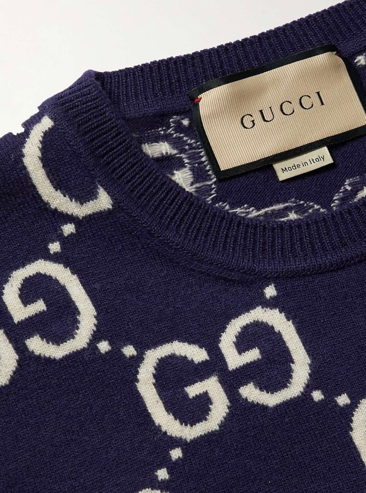 GUCCI GG JACQUARD WOOL MEN&
