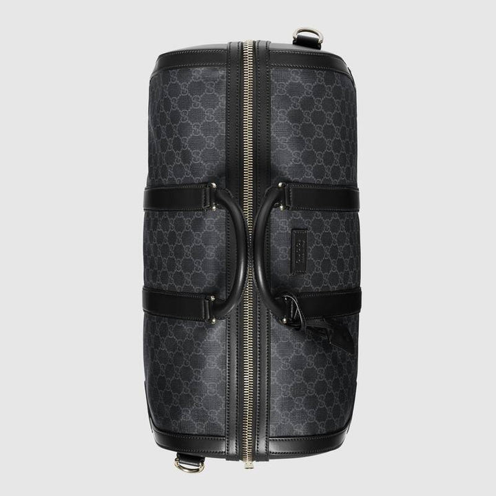 GUCCI GG LOGO COATED CAVAS DUFFLE BAG