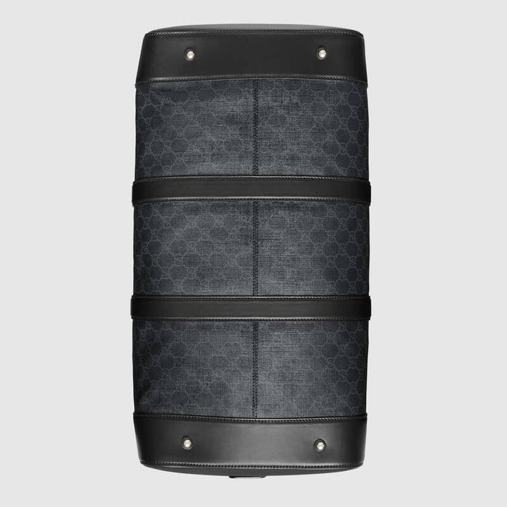 GUCCI GG LOGO COATED CAVAS DUFFLE BAG