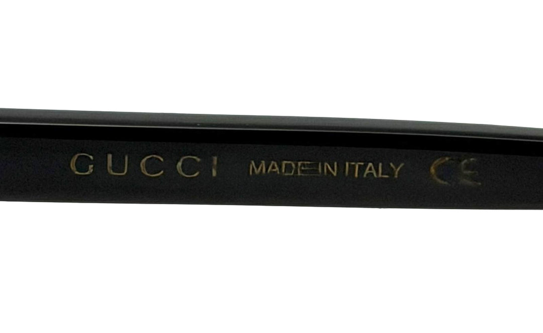 GUCCI GG0728SA-001 SQUARE CRYSTAL LOGO SUNGLASSES