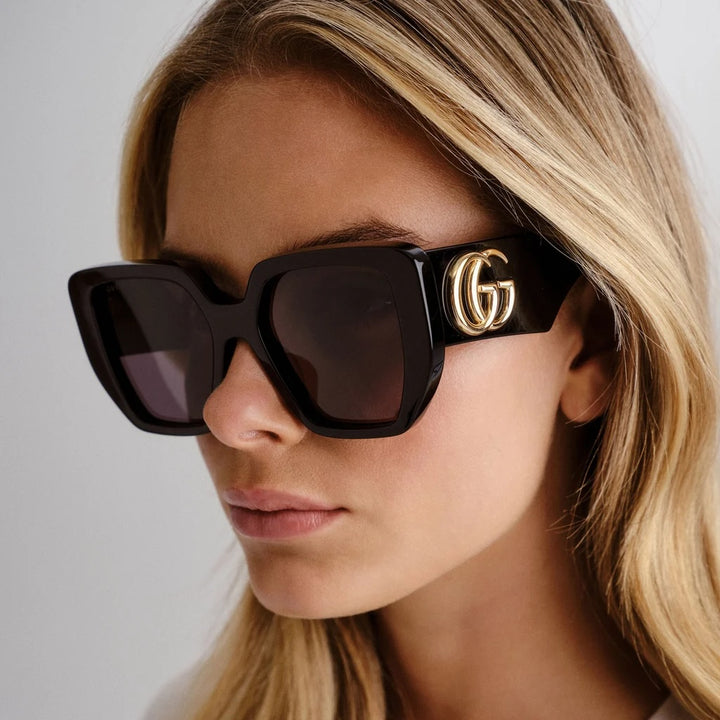 GUCCI GG0956S ACETATE SQUARE FRAME SUNGLASSES