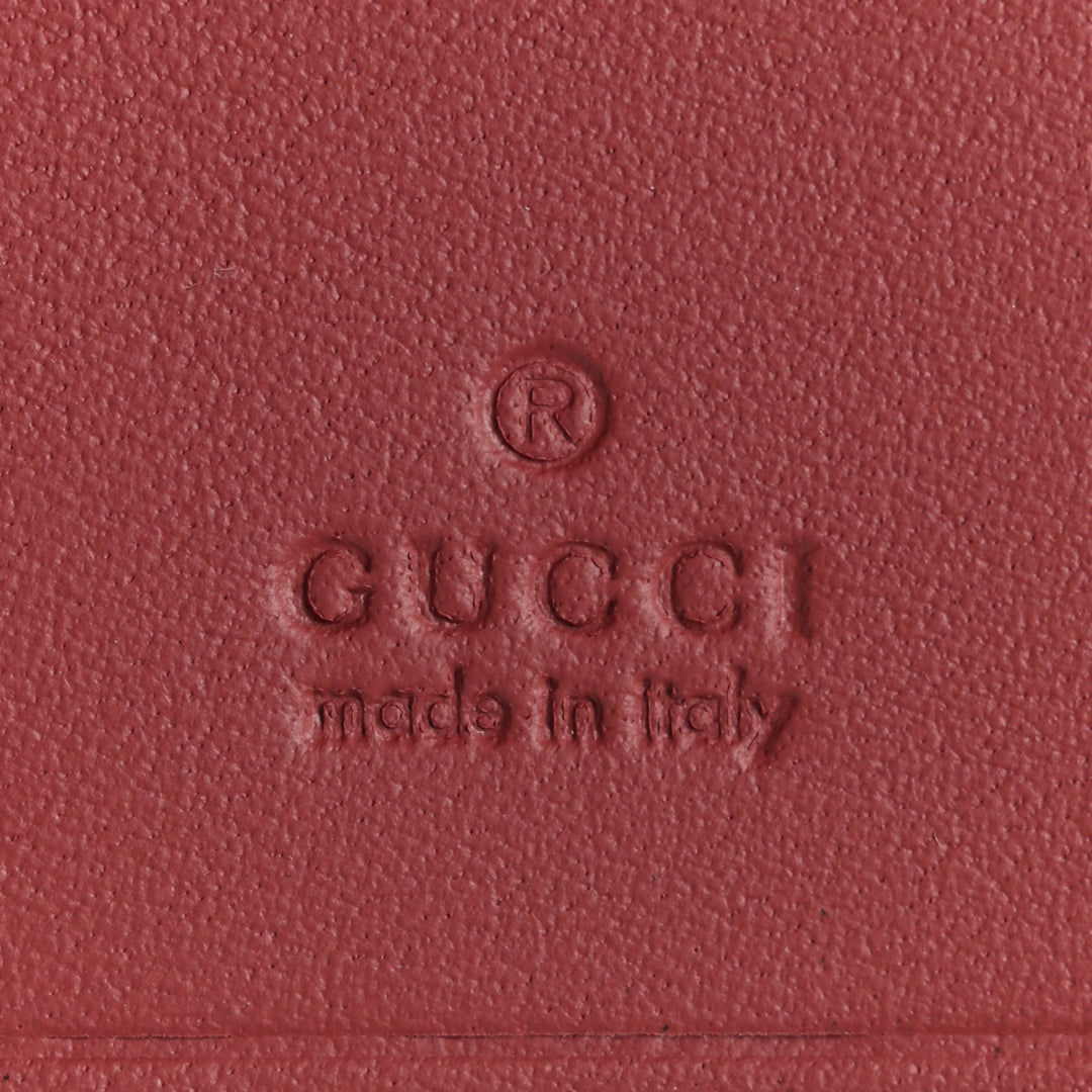 GUCCI GG SUPREME MONOGRAM BLOOMS SIX KEY HOLDER CASE IN DRY ROSE