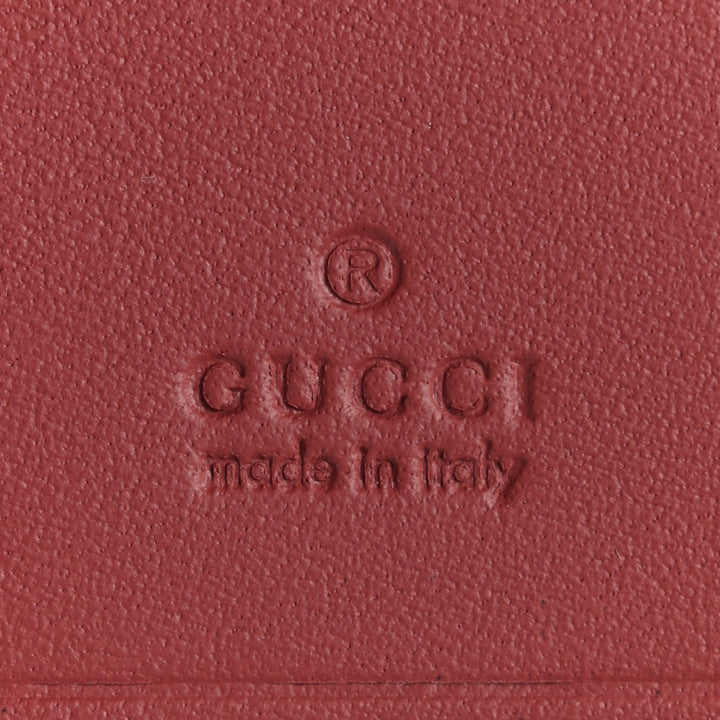 GUCCI GG SUPREME MONOGRAM BLOOMS SIX KEY HOLDER CASE IN DRY ROSE