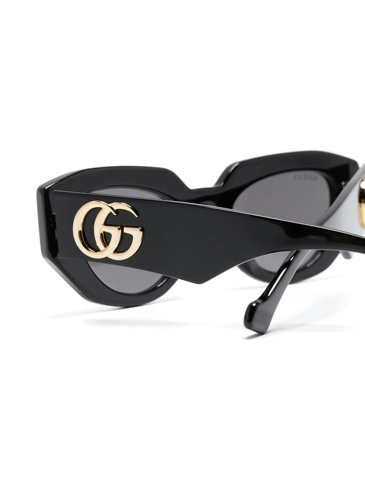 GUCCI GEOMETRIC FRAME SUNGLASSES