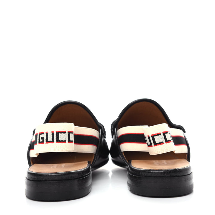 GUCCI GOATSKIN HORSEBIT SLINGBACK MULES