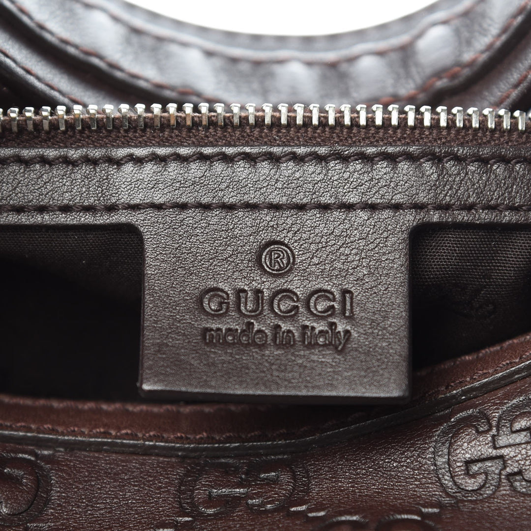 GUCCI GUCCISSIMA MEDIUM GG TWINS LEATHER HOBO BAG