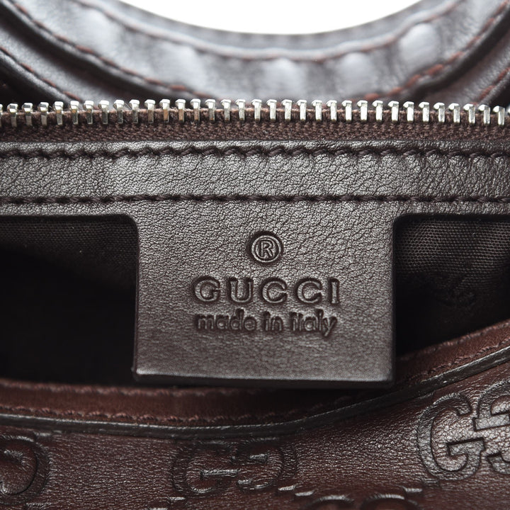 GUCCI GUCCISSIMA MEDIUM GG TWINS LEATHER HOBO BAG