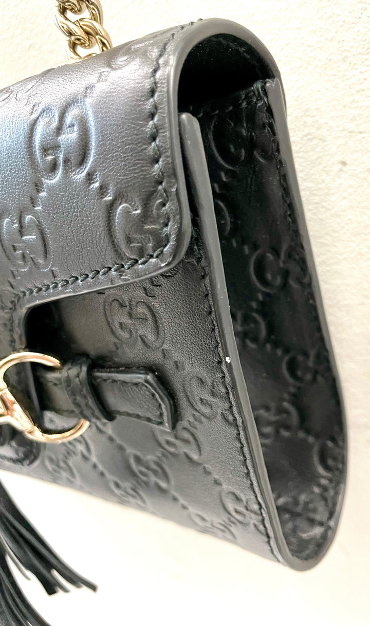 GUCCI GUCCISSIMA MINI EMILY CROSSBODY BAG
