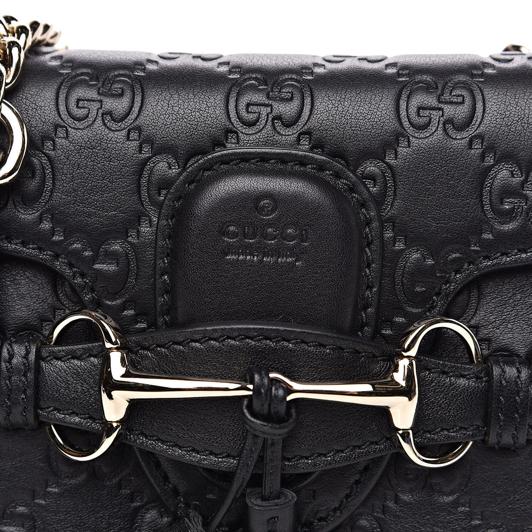 GUCCI GUCCISSIMA MINI EMILY CROSSBODY BAG