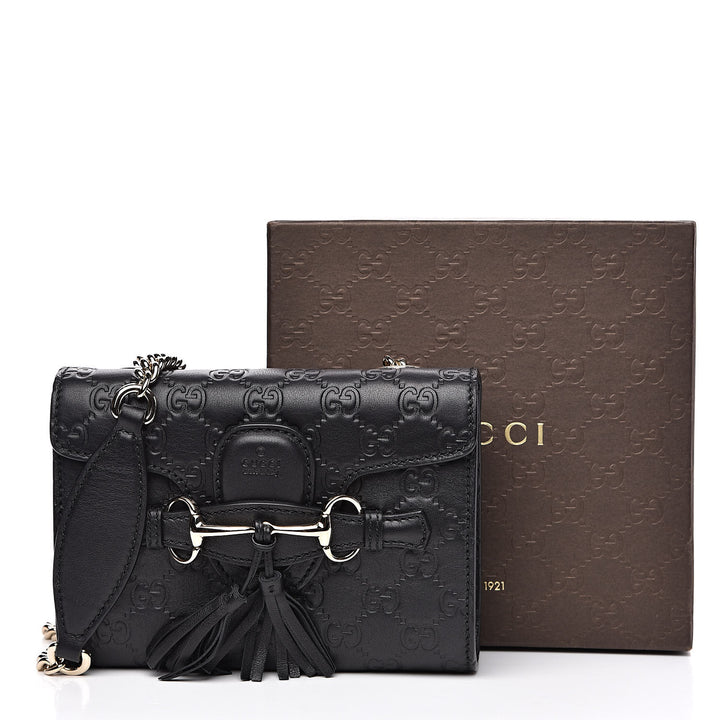 GUCCI GUCCISSIMA MINI EMILY CROSSBODY BAG