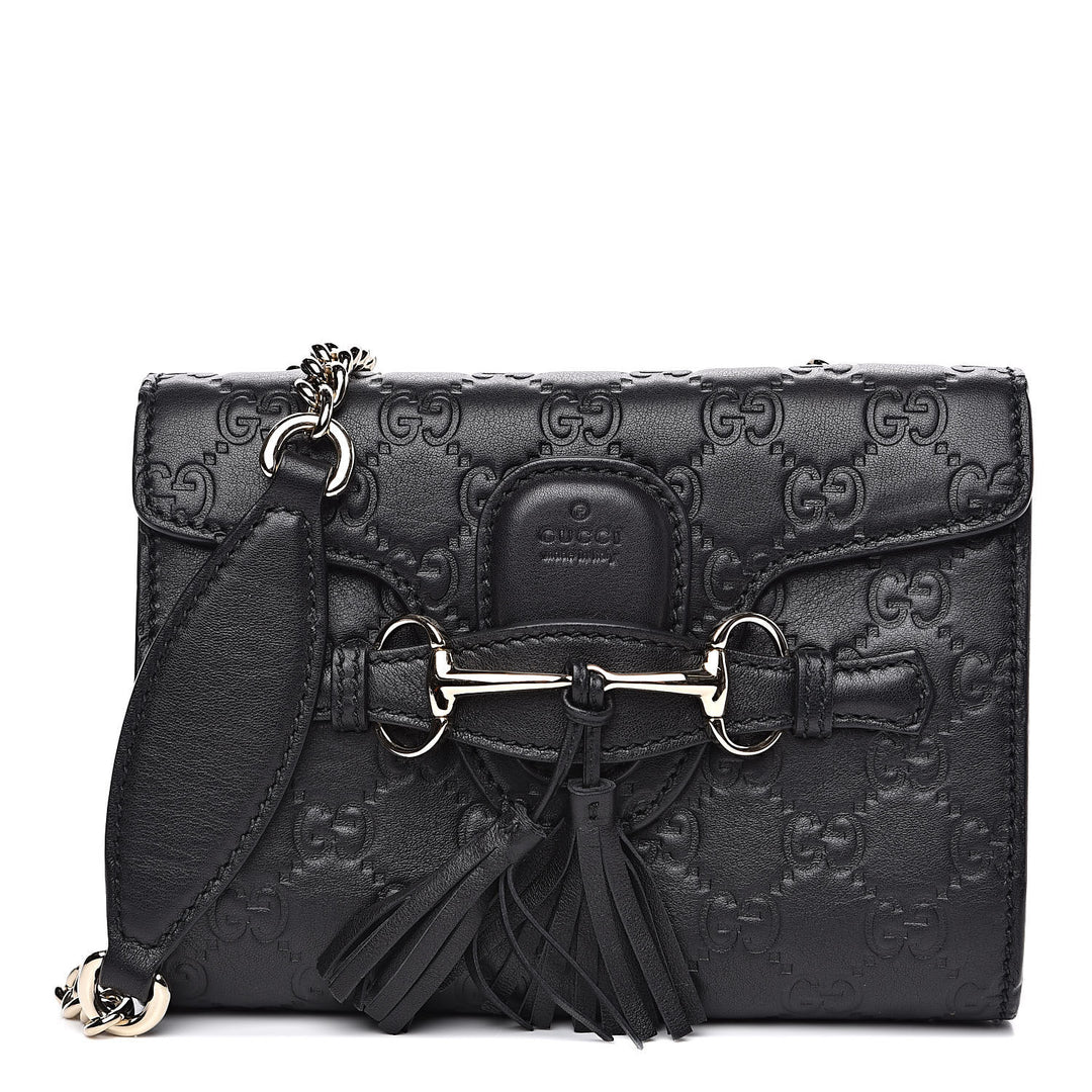 GUCCI GUCCISSIMA MINI EMILY CROSSBODY BAG