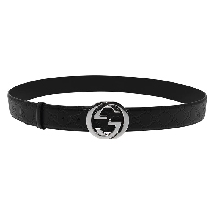 GUCCI GG GUCCISSIMMA CALFSKIN LEATHER BELT