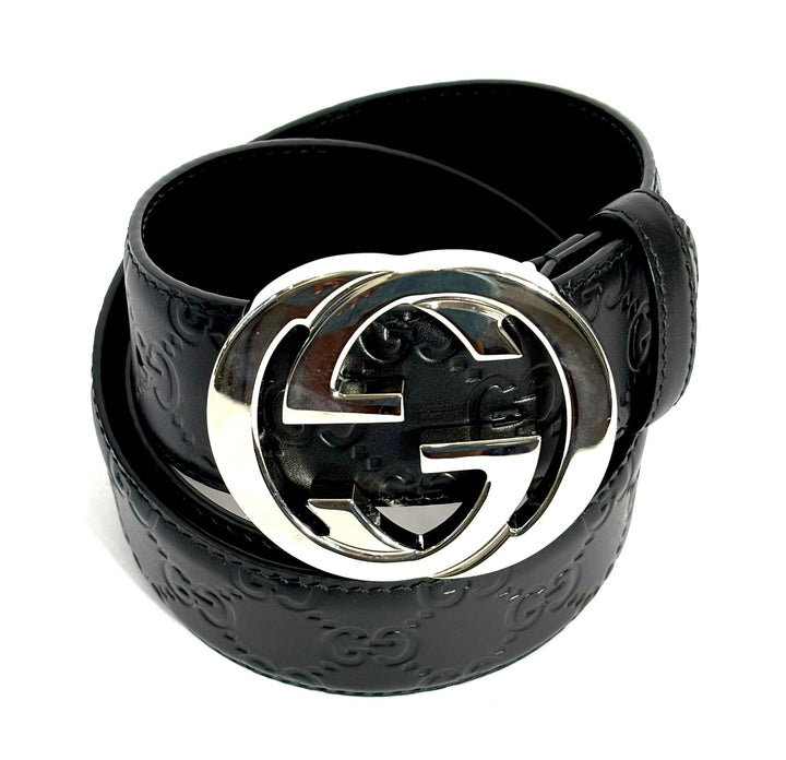 GUCCI GG GUCCISSIMMA CALFSKIN LEATHER BELT