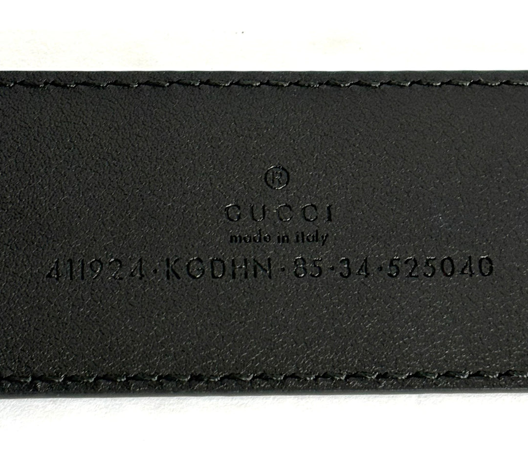 GUCCI GG GUCCISSIMMA CALFSKIN LEATHER BELT