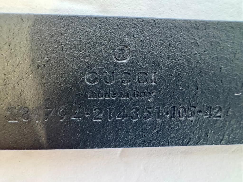 GUCCI HORSEBIT BUCKLE CALFSKIN LEATHER SKINNY BELT