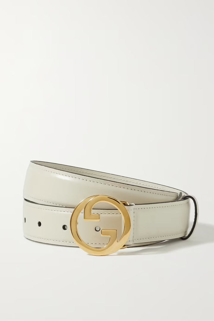 GUCCI INTERLOCKING G BUCKLE LEATHER BELT