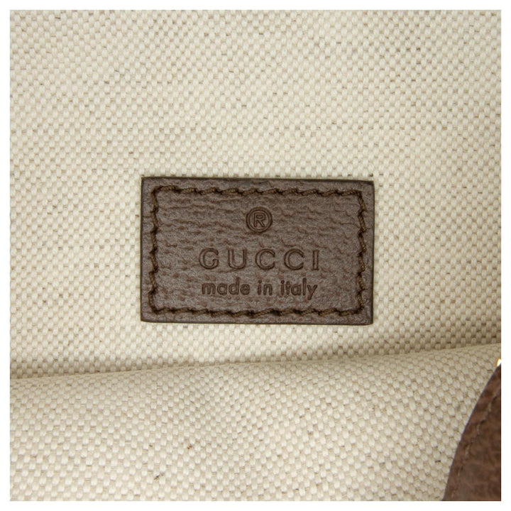GUCCI JUMBO GG CANVAS &amp; LEATHER MINI CAMERA CROSSBODY BAG