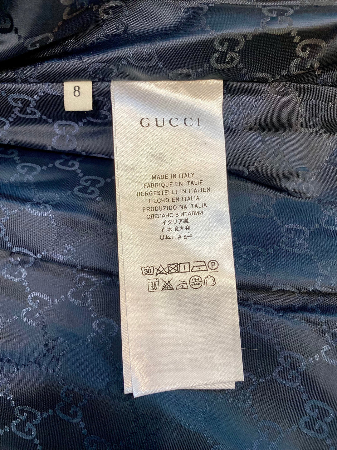 GUCCI GG MONOGRAM KIDS HOODED DOWN COAT