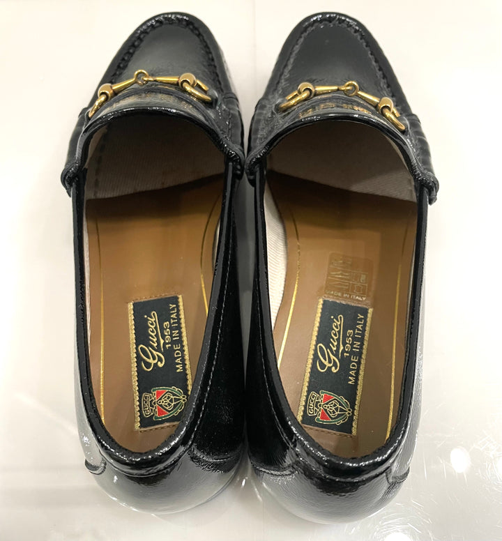 GUCCI 1953 HORSEBIT PATENT LEATHER LOAFERS