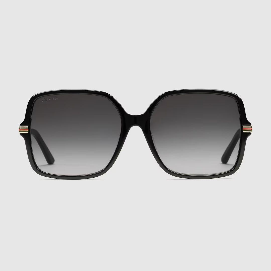 GUCCI LOW NOSE BRIDGE FIT SQUARE SUNGLASSES