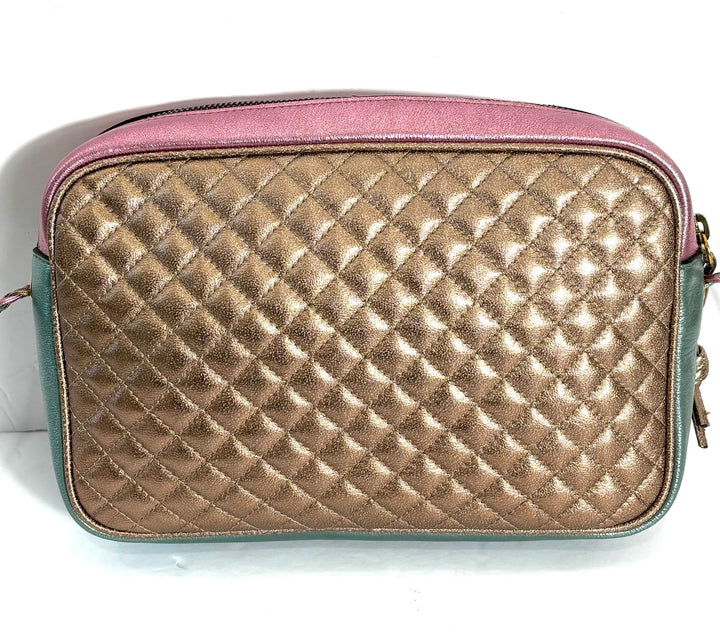 GUCCI LAMINATED NAPPA LEATHER TRAPUNTATA ZUMI SHOULDER BAG