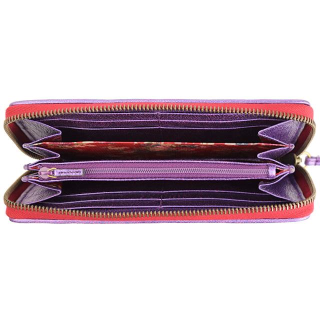 GUCCI LAMINTED NAPPA LEATHER TAPUNTATA ZUMI ZIPPY WALLET