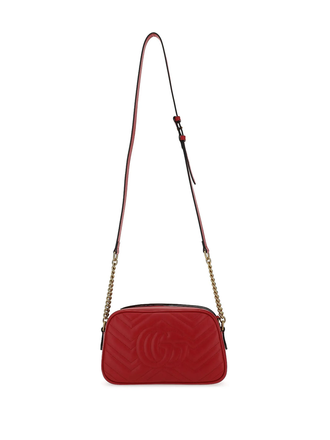 GUCCI GG MARMONT SMALL MATELASSÉ CALFSKIN LEATHER CAMERA BAG