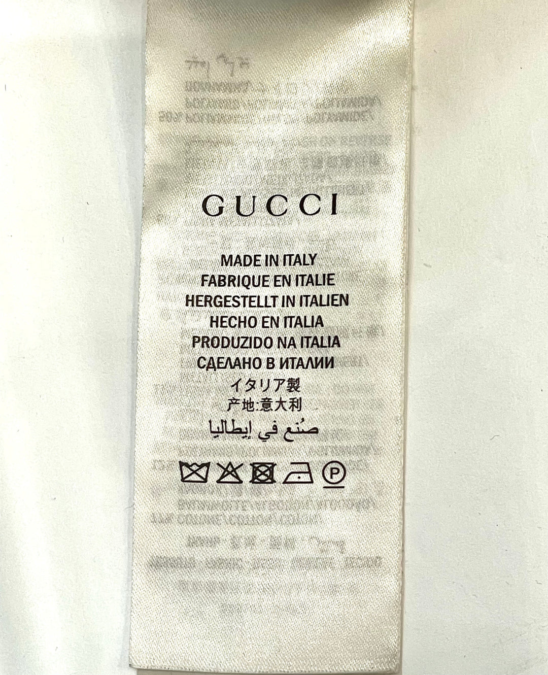 GUCCI GG SUPREME METALLIC JACQUARD KNIT COTTON BLEND V-NECK SWEATER