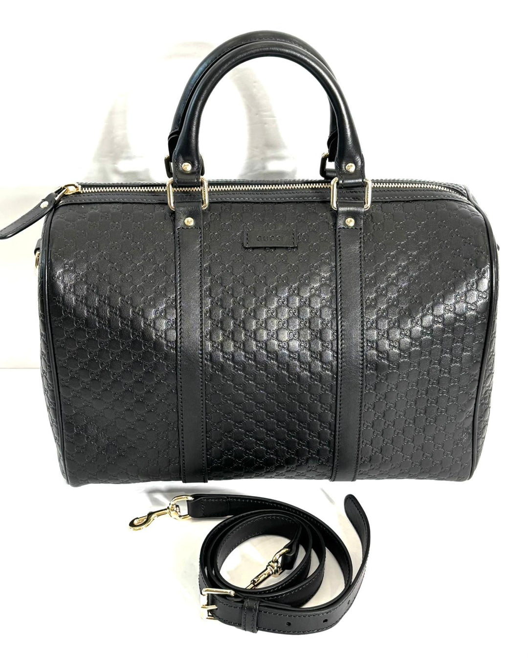 GUCCI MICROGUCCISSIMA LEATHER MEDIUM JOY BOSTON BAG