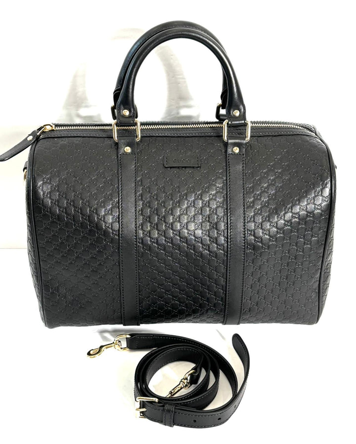 GUCCI MICROGUCCISSIMA LEATHER MEDIUM JOY BOSTON BAG