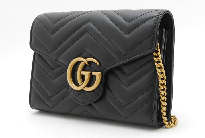 GUCCI GG MARMONT MINI CHAIN SHOULDER BAG