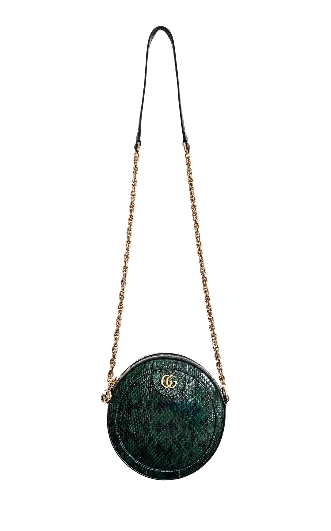 GUCCI MINI PYTHON OPHIDIA CROSSBODY BAG