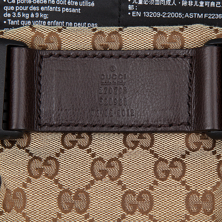 GUCCI GG MONOGRAM BABY CARRIER