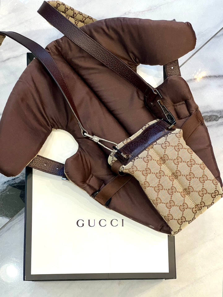 GUCCI GG MONOGRAM BABY CARRIER